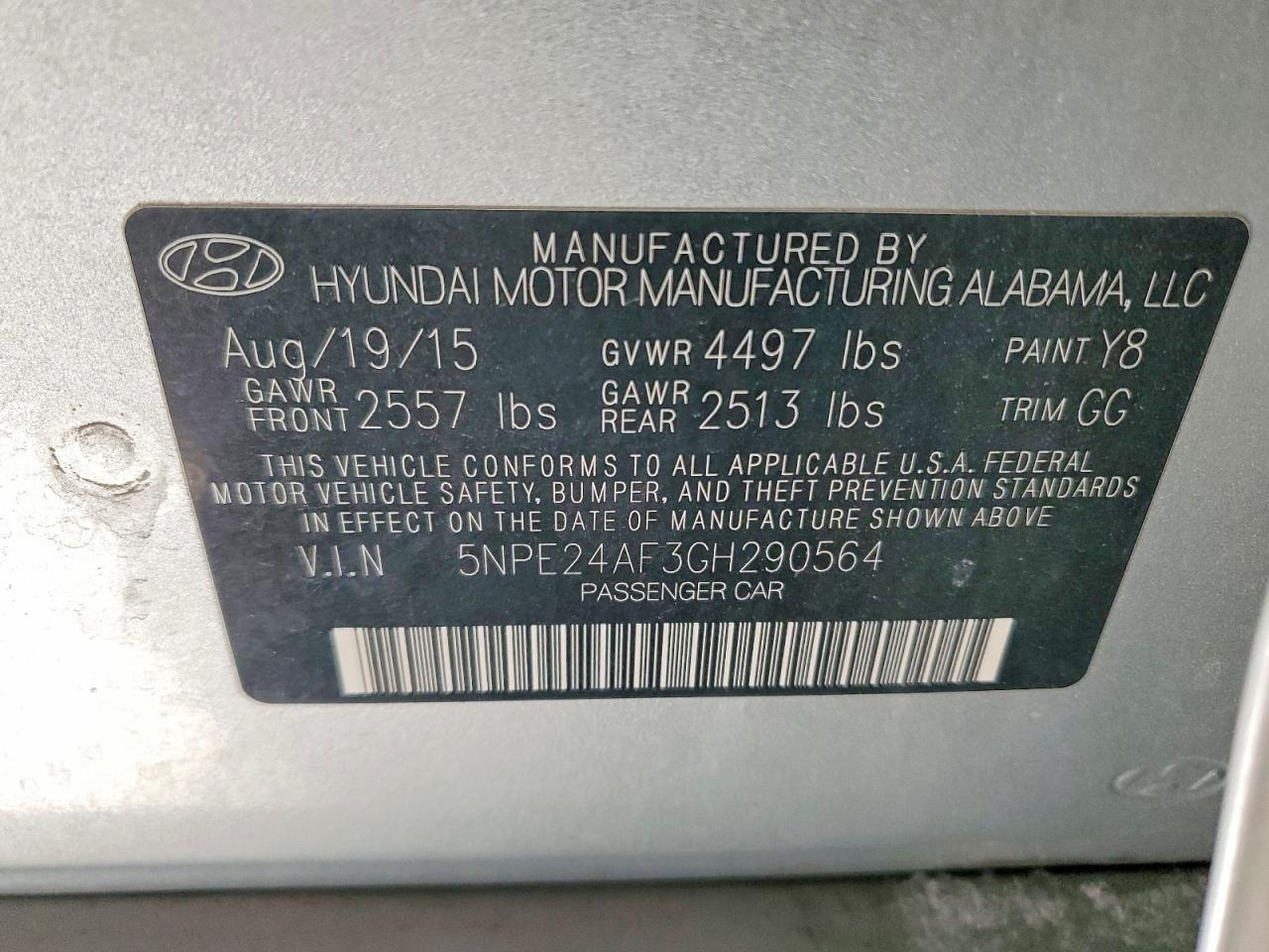 2016 HYUNDAI SONATA SE photo 12