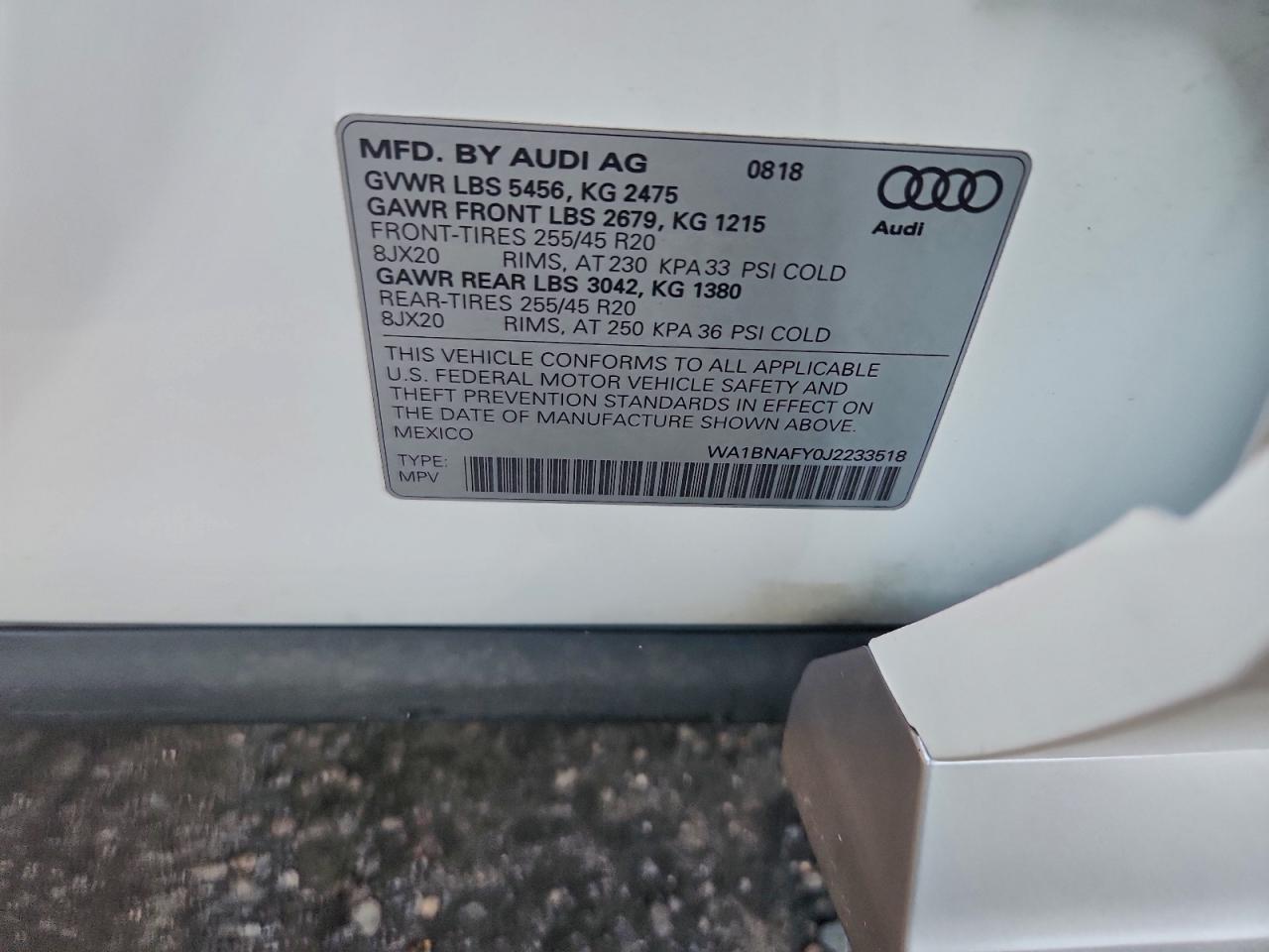 2018 AUDI Q5 PREMIUM PLUS photo 13