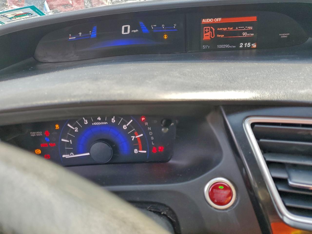 2014 HONDA CIVIC EX photo 9