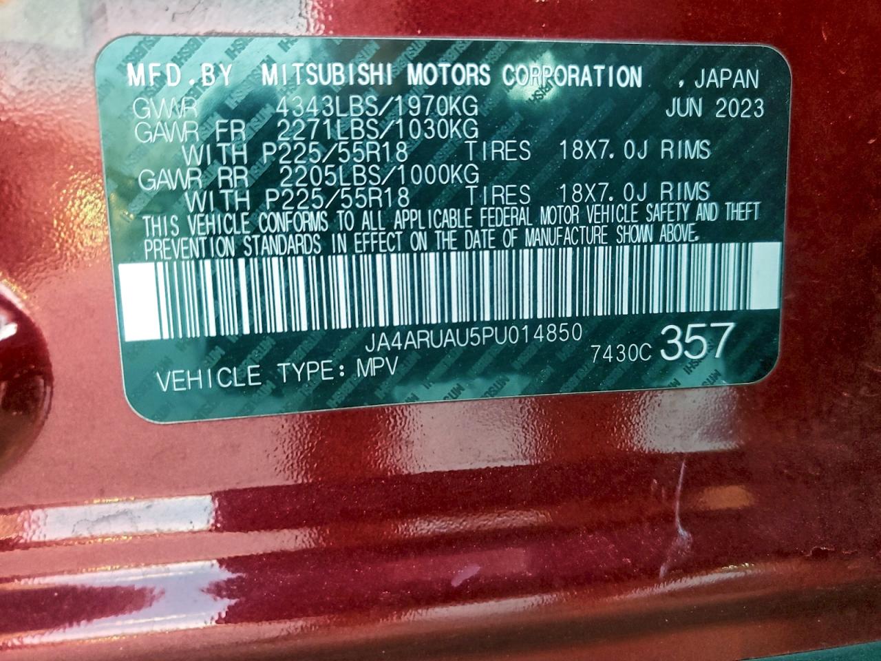 2023 MITSUBISHI OUTLANDER SPORT S/SE photo 37