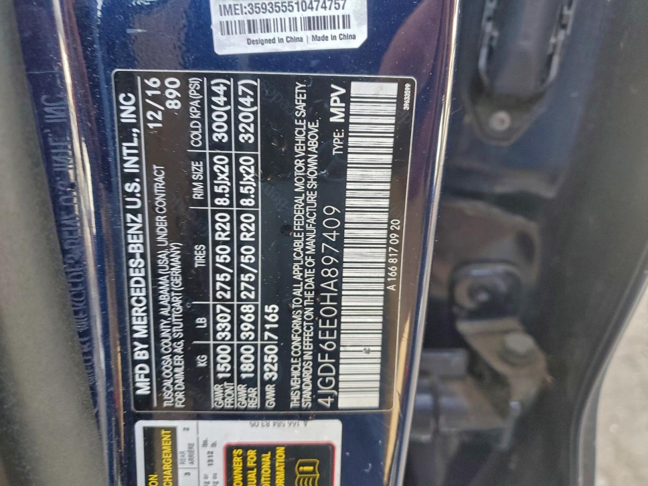 2017 MERCEDES-BENZ GLS 450 4MATIC photo 25
