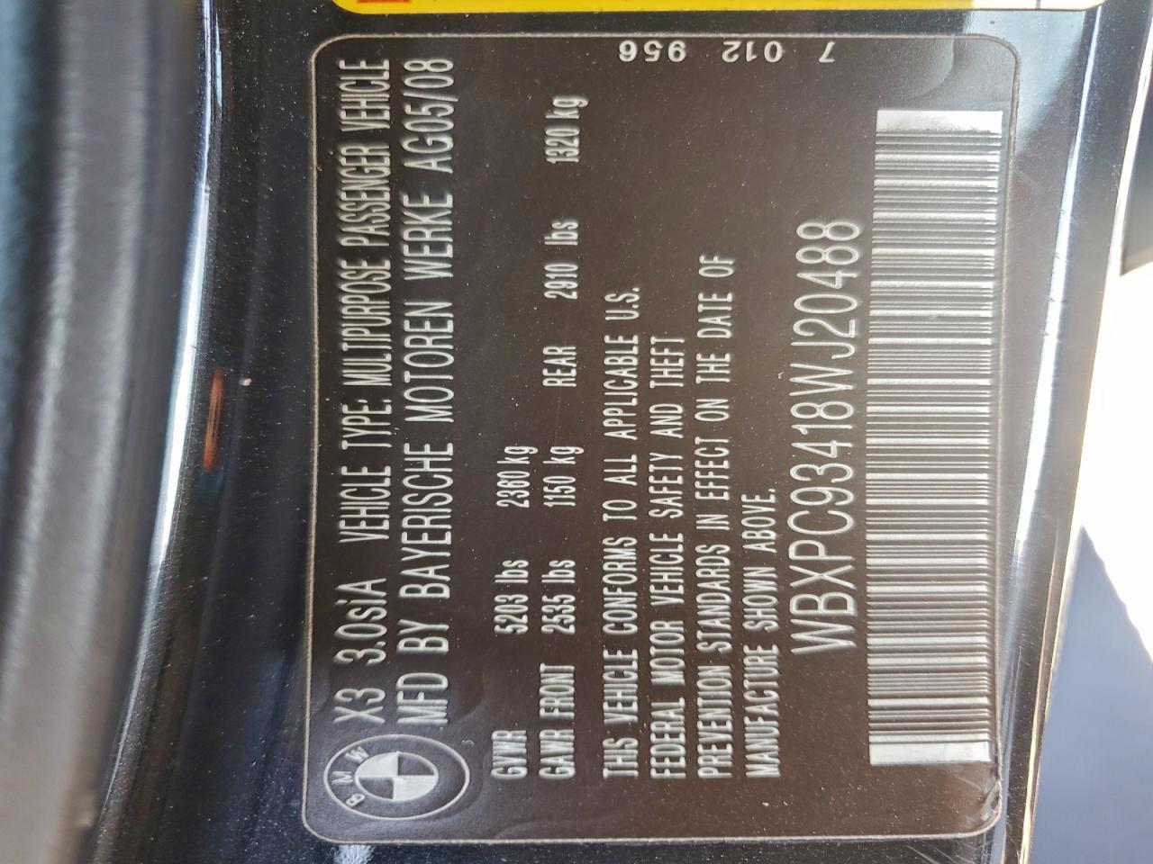 2008 BMW X3 3.0SI photo 23