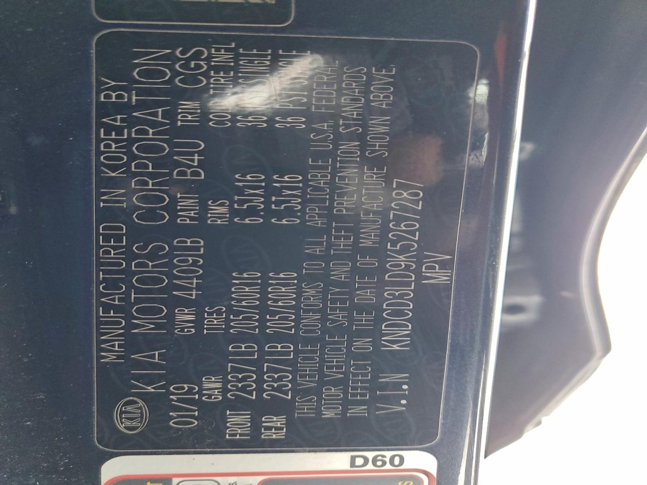 2019 KIA NIRO EX photo 13