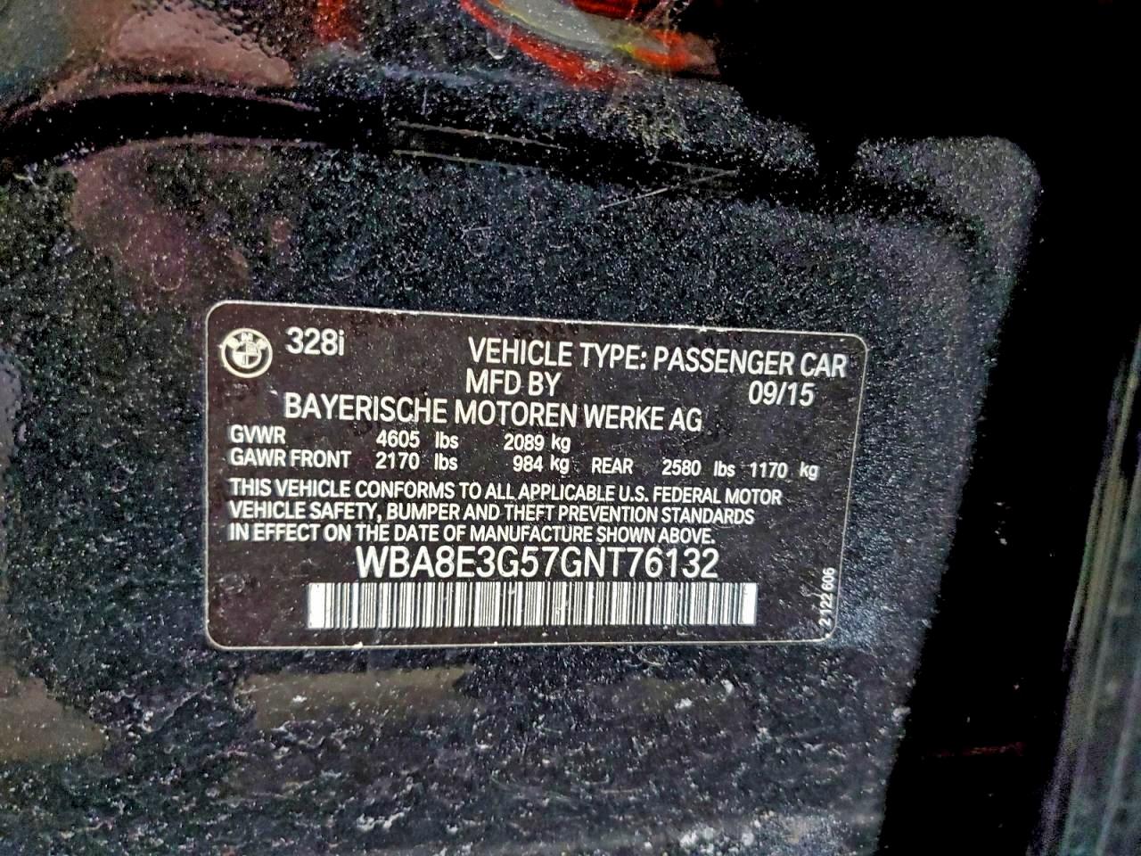 2016 BMW 328 XI SULEV photo 12