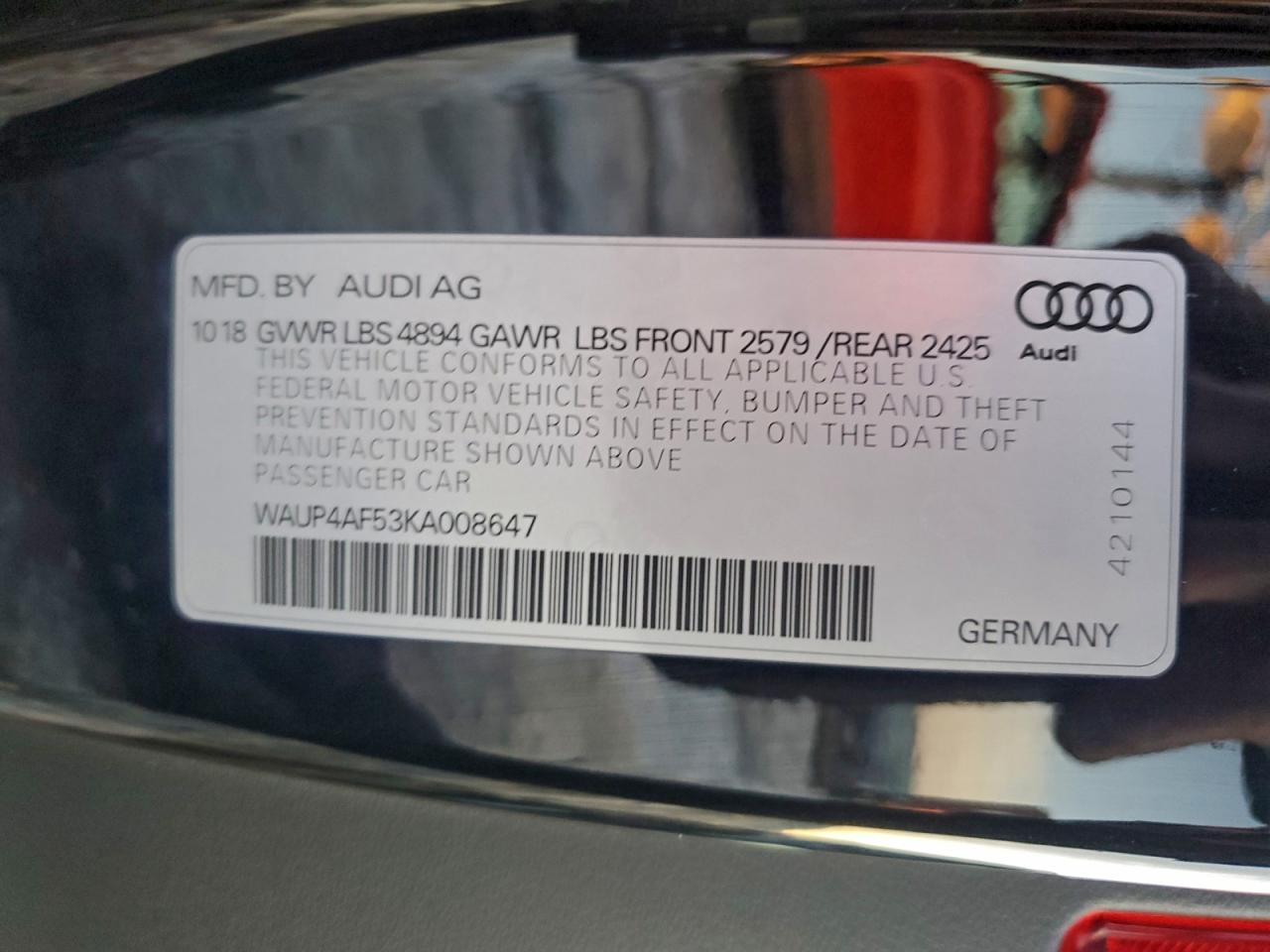 2019 AUDI S5 PREMIUM PLUS photo 23