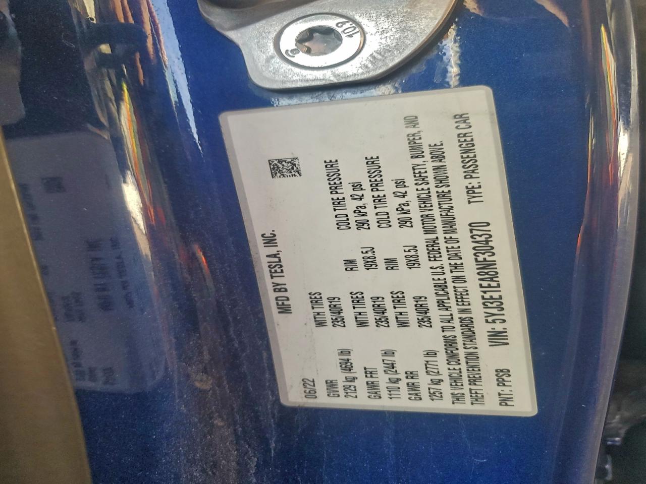 2022 TESLA MODEL 3 photo 12