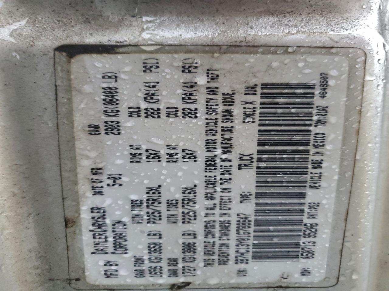 2001 DODGE RAM 1500 photo 12