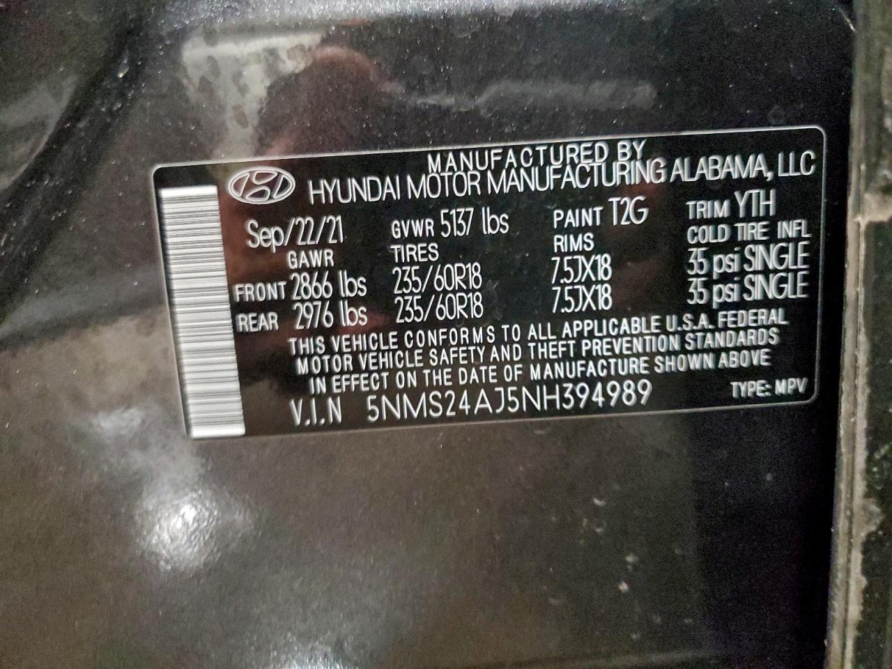 2022 HYUNDAI SANTA FE SEL photo 13