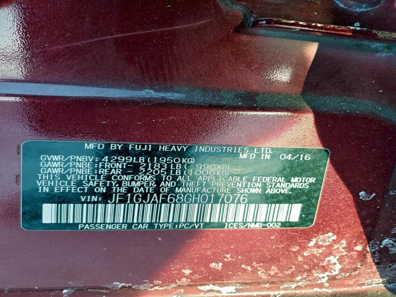 2016 SUBARU IMPREZA PREMIUM PLUS photo 12