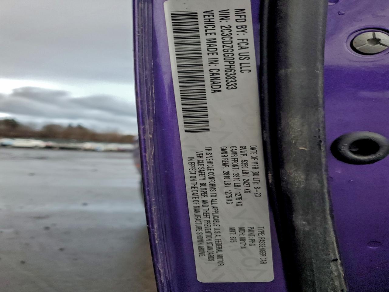 2023 DODGE CHALLENGER SXT photo 12