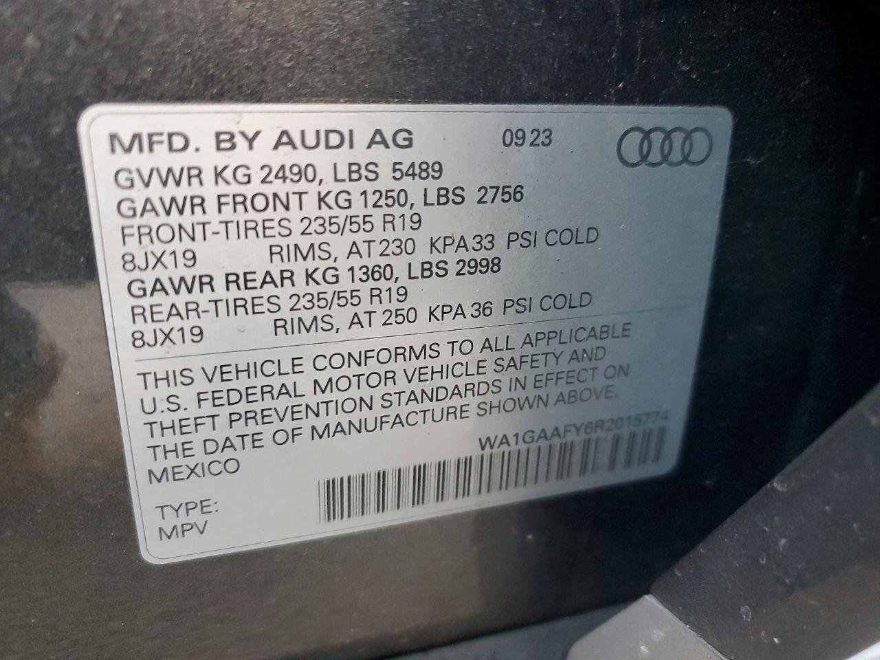 2024 AUDI Q5 PREMIUM 45 photo 14