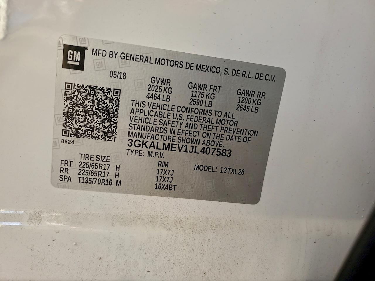 2018 GMC TERRAIN SLE photo 12