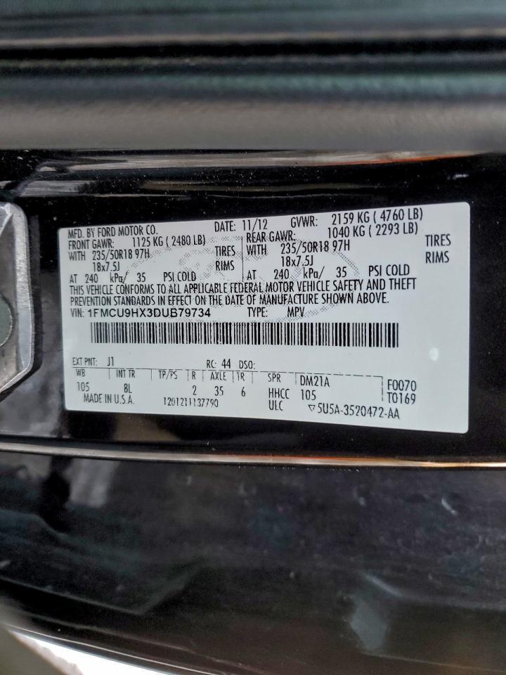 2013 FORD ESCAPE SEL photo 13