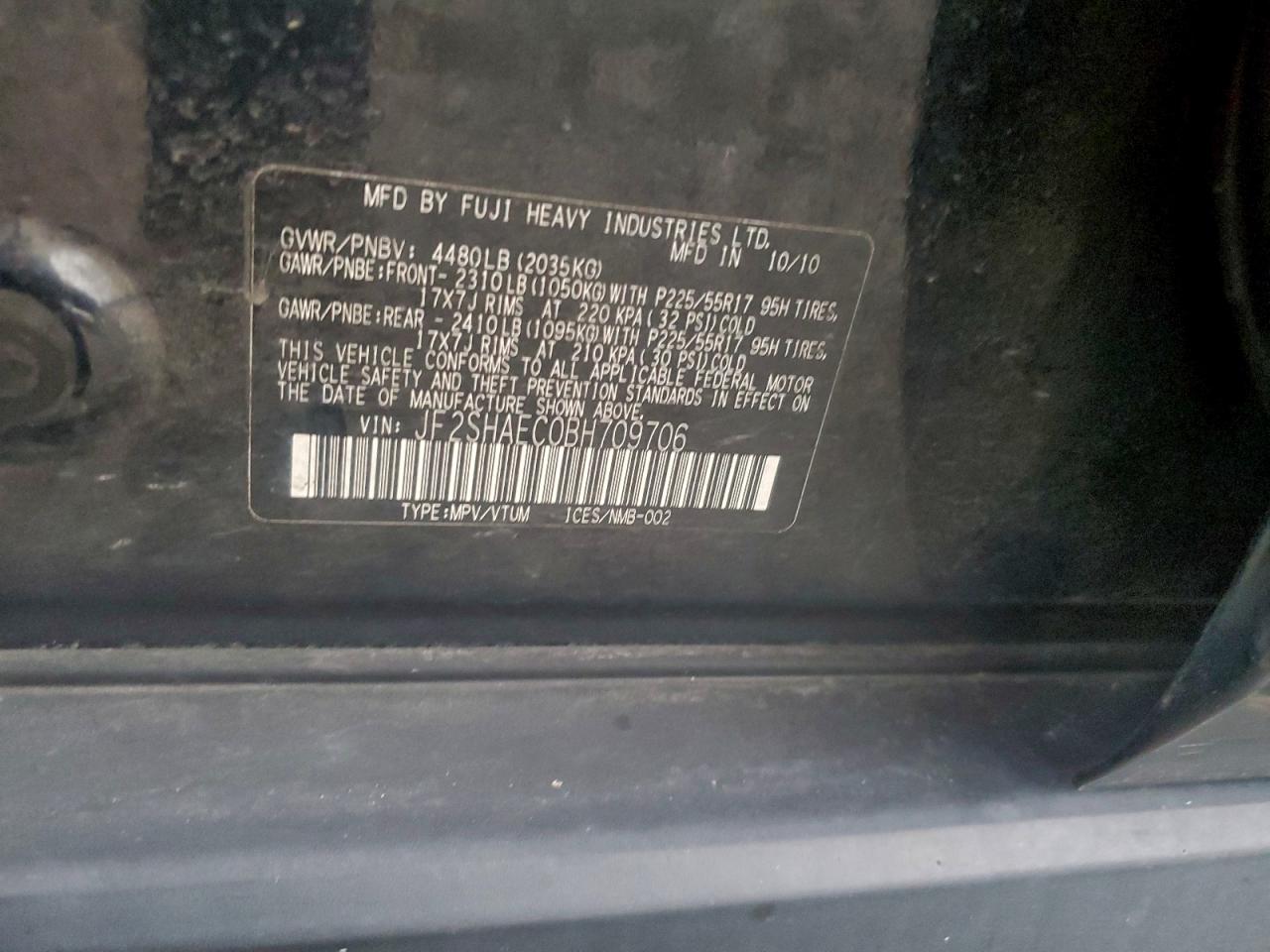 2011 SUBARU FORESTER LIMITED photo 13