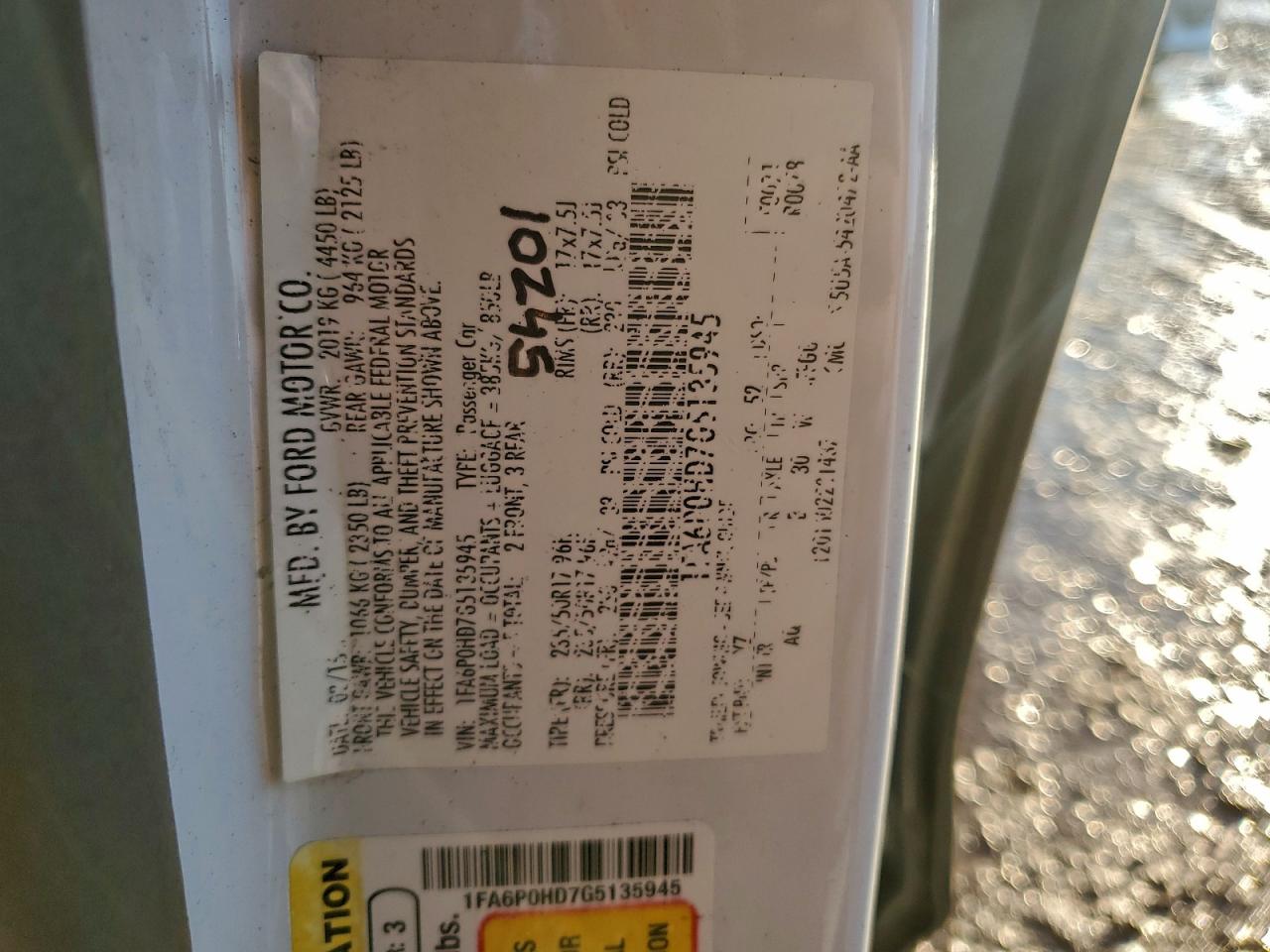 2016 FORD FUSION SE photo 12