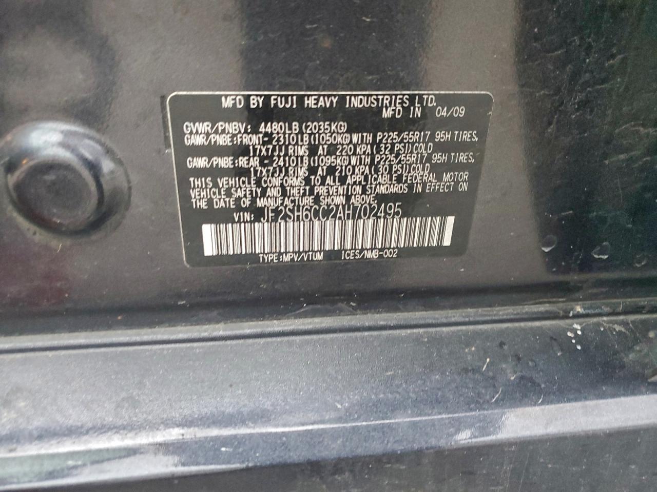 2010 SUBARU FORESTER 2.5X PREMIUM photo 13