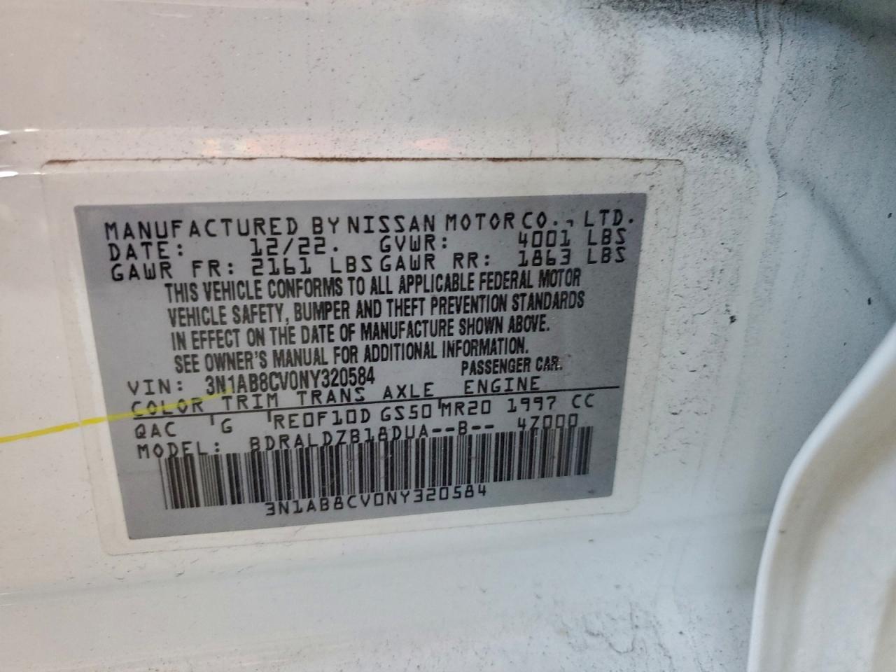 2022 NISSAN SENTRA SV photo 14