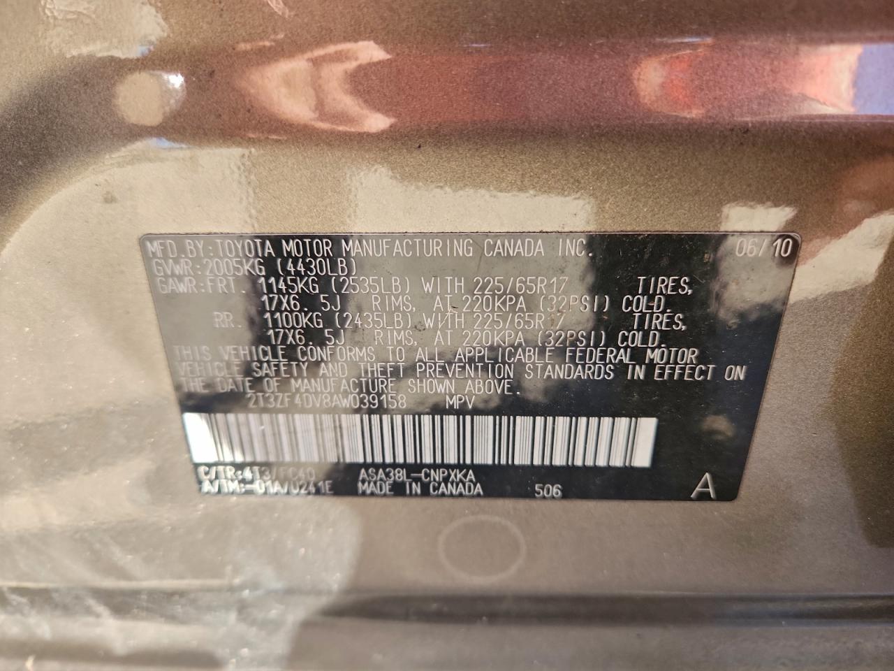 2010 TOYOTA RAV4 photo 37