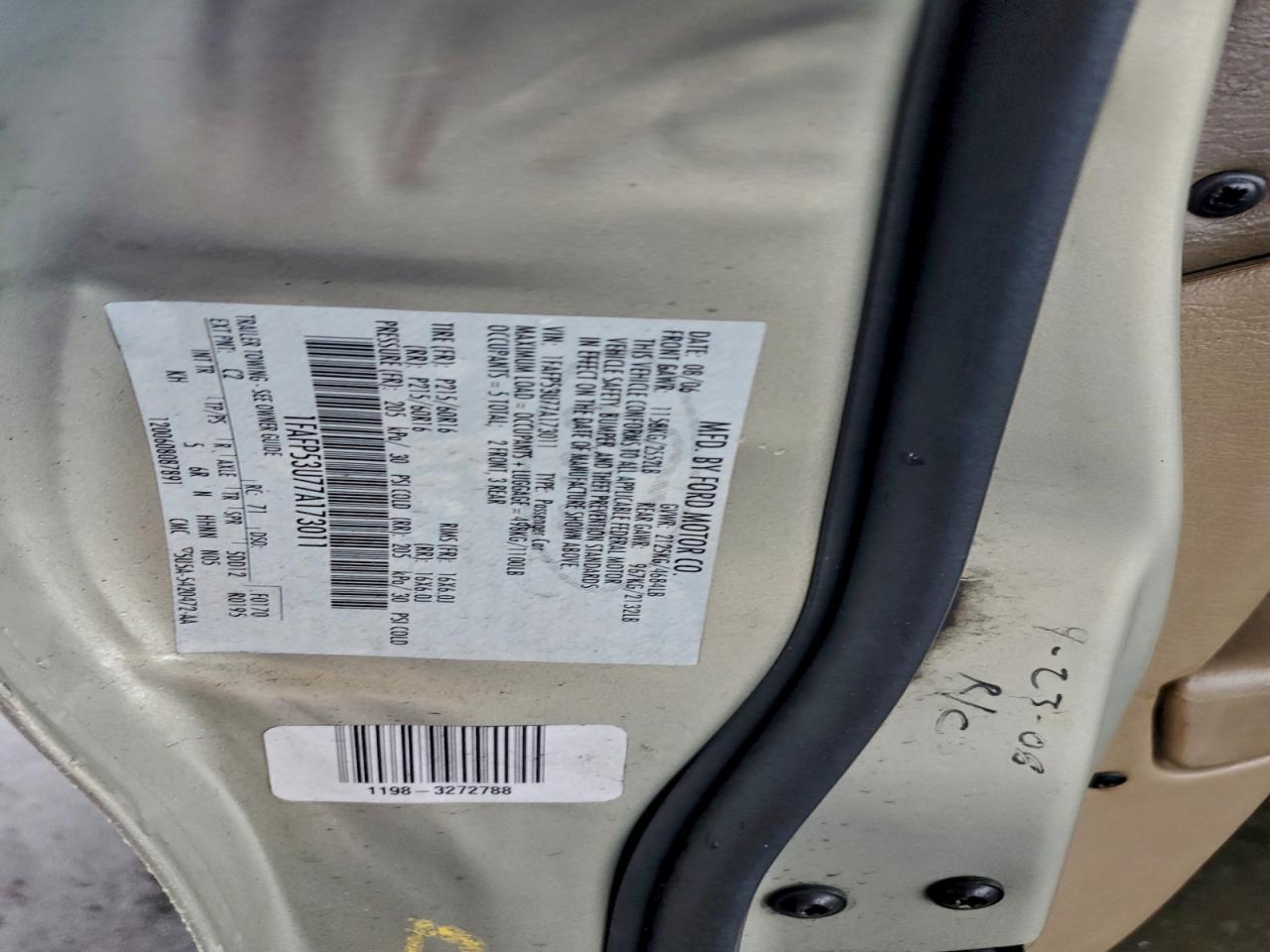 2007 FORD TAURUS SE photo 12