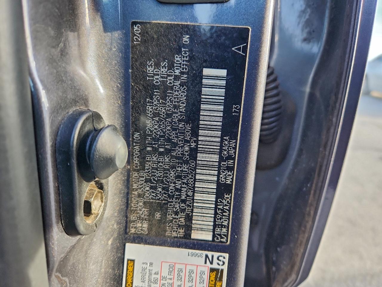 2006 TOYOTA 4RUNNER SR5 photo 13