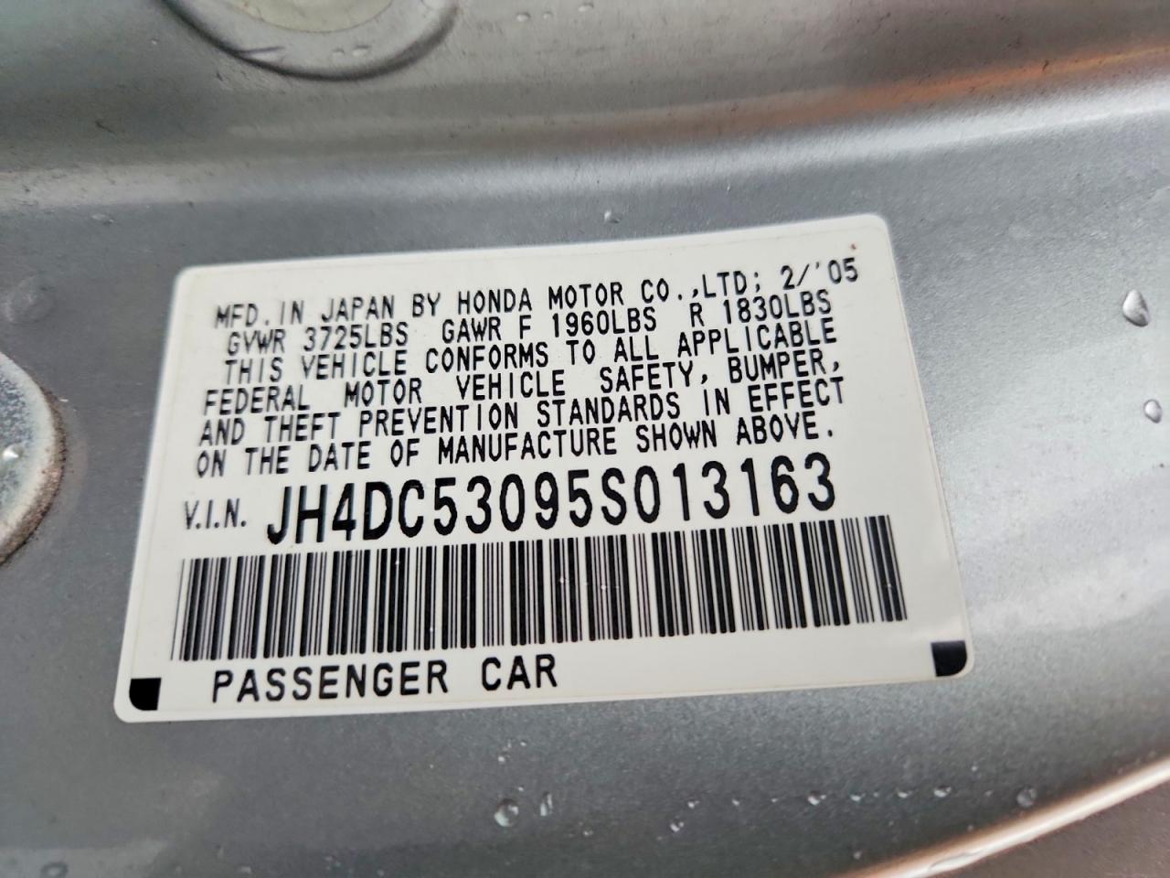 2005 ACURA RSX TYPE-S photo 13