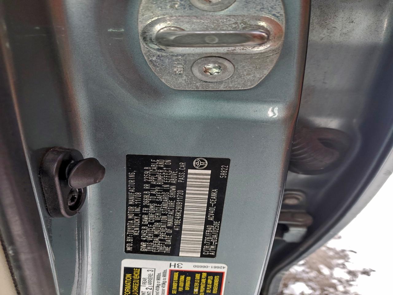 2009 TOYOTA CAMRY BASE photo 12