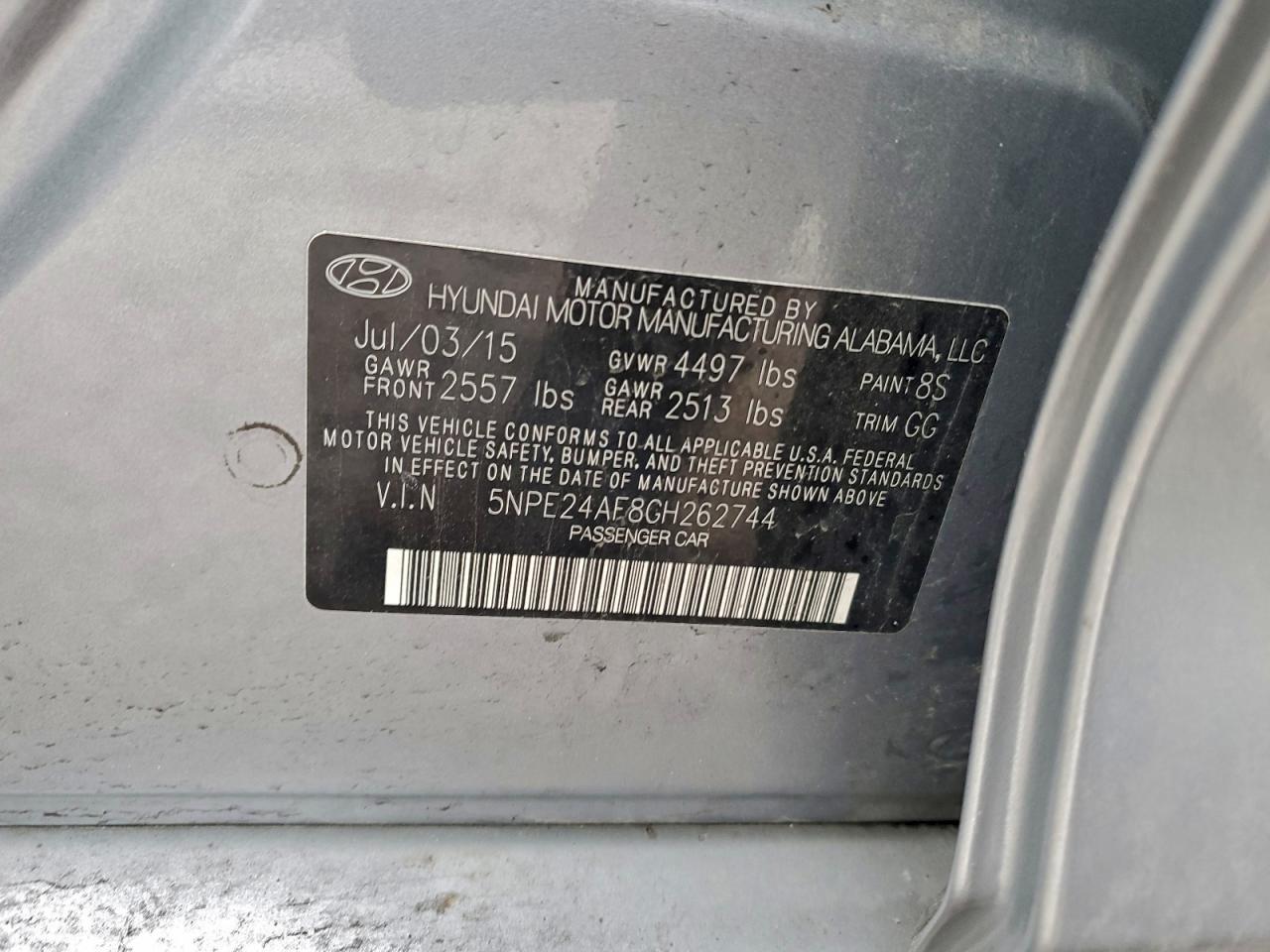 2016 HYUNDAI SONATA SE photo 12