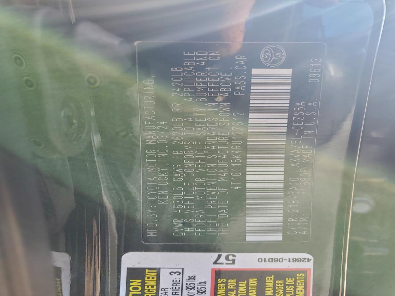 2024 TOYOTA CAMRY SE NIGHT SHADE photo 12