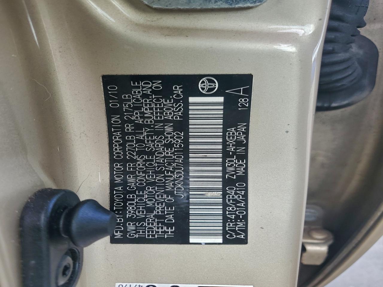 2010 TOYOTA PRIUS photo 34