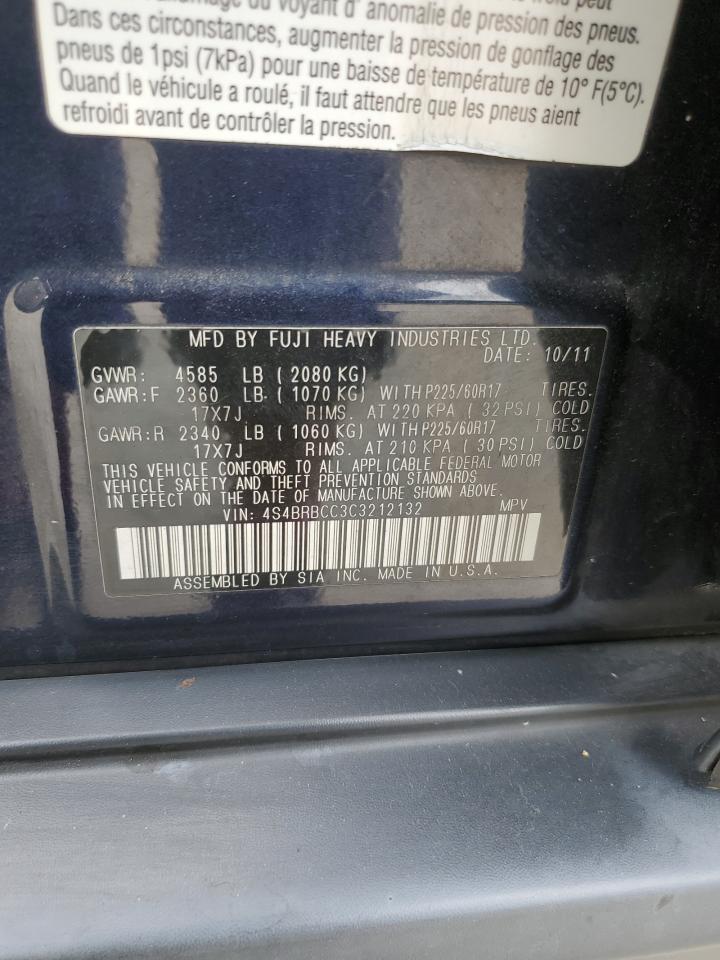 2012 SUBARU OUTBACK 2.5I PREMIUM photo 13