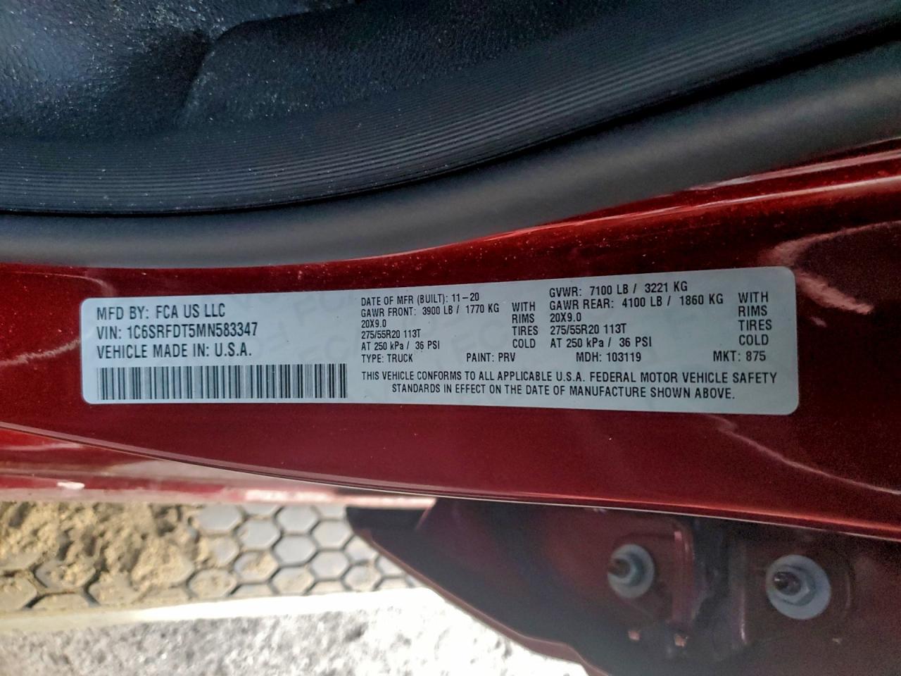 2021 RAM 1500 LARAMIE photo 12