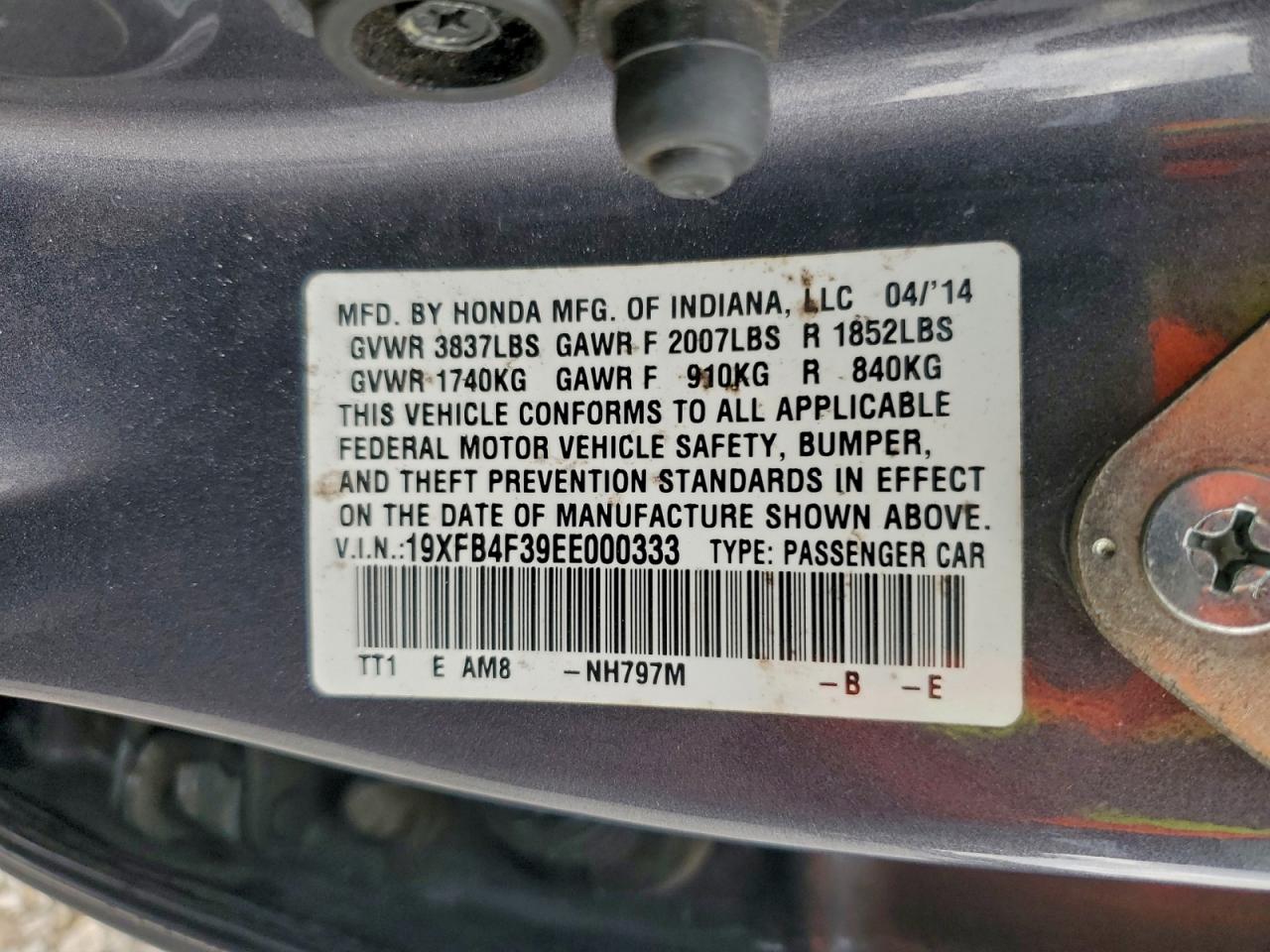 2014 HONDA CIVIC HYBRID L photo 12