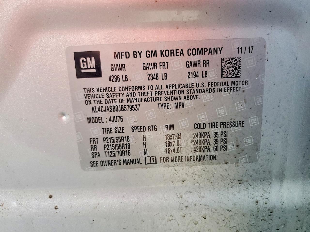 2018 BUICK ENCORE PREFERRED photo 25