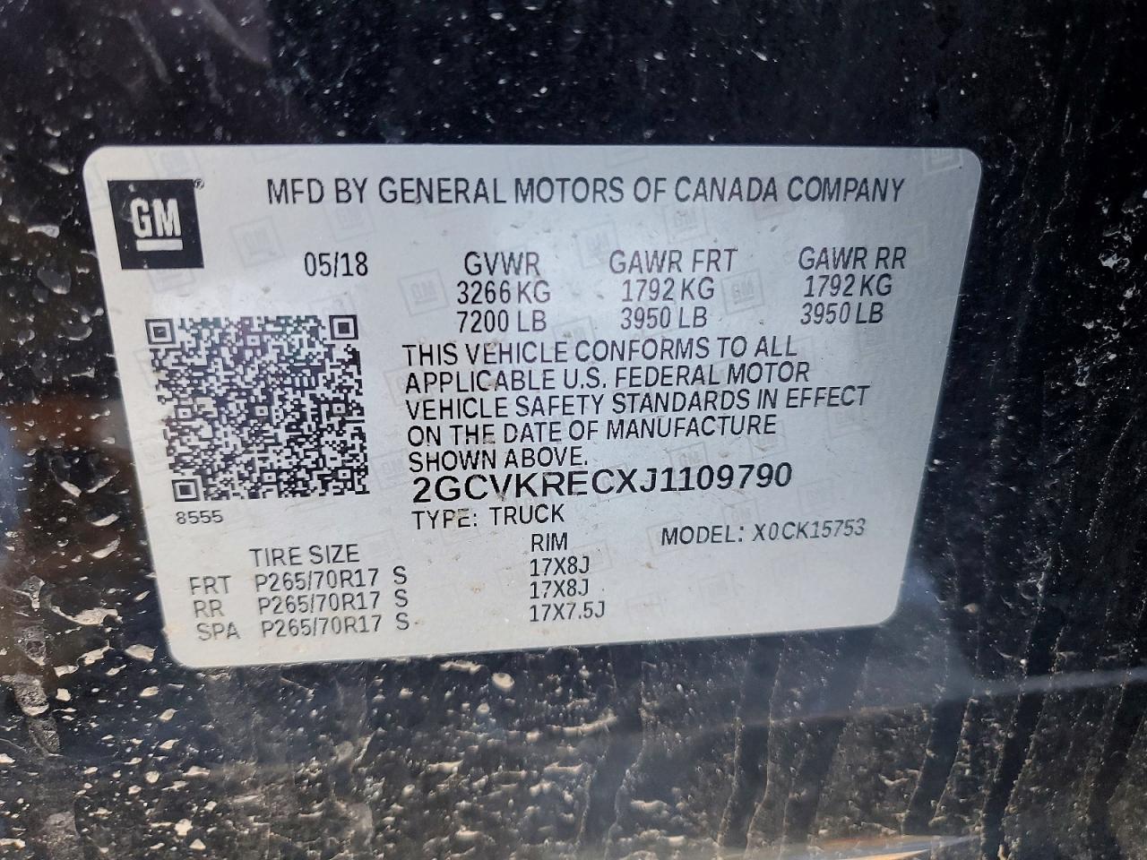 2018 CHEVROLET SILVERADO K1500 LT photo 12