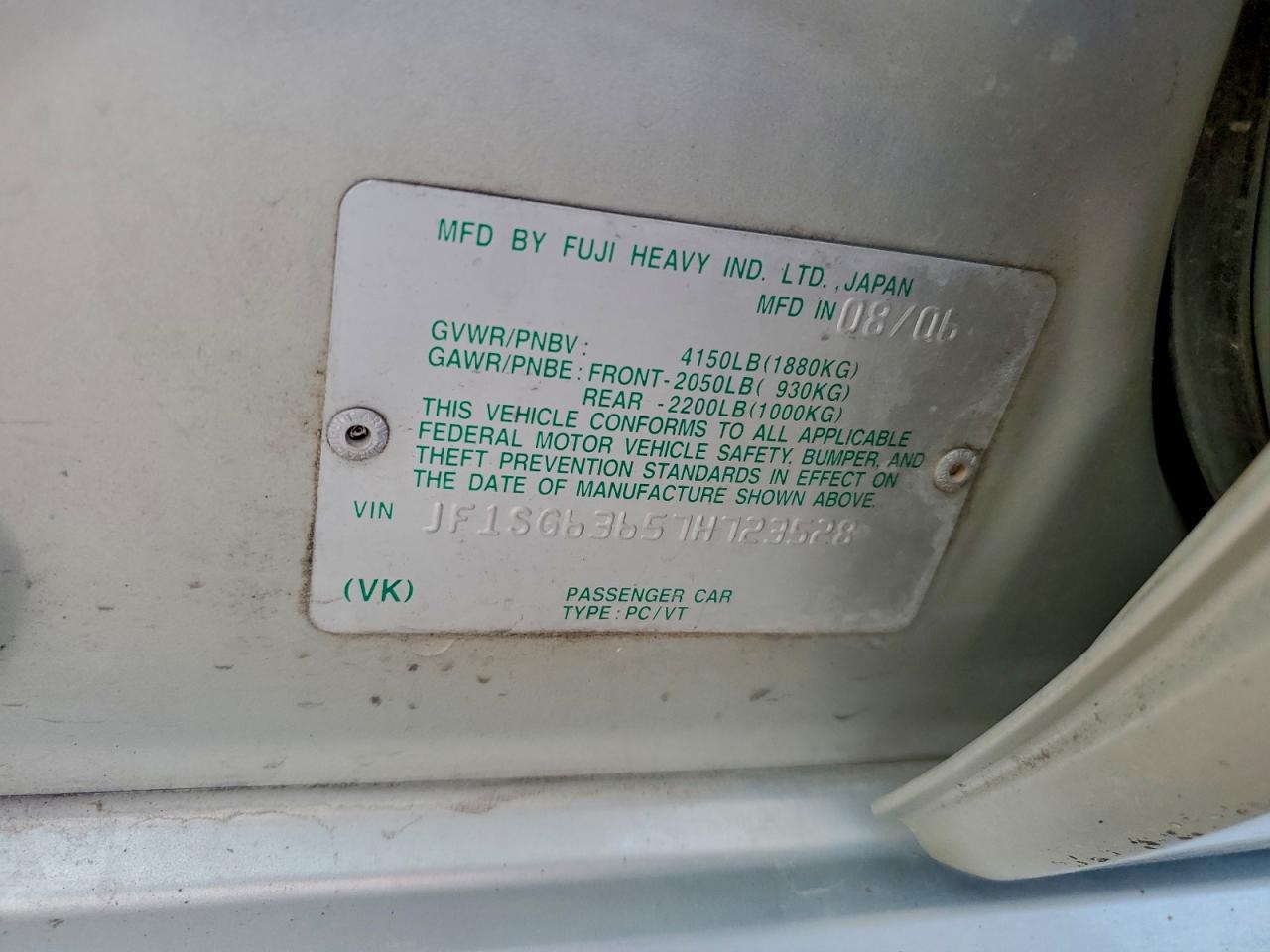 2007 SUBARU FORESTER 2.5X photo 13