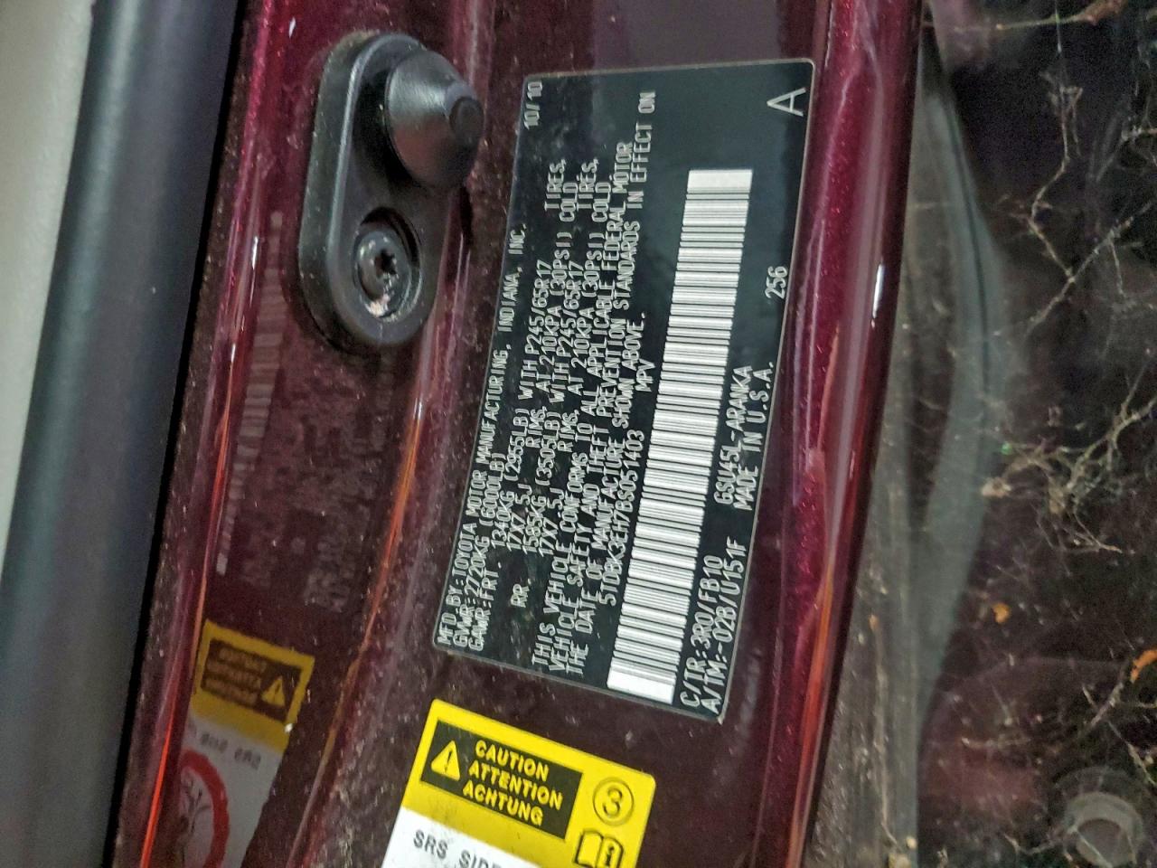2011 TOYOTA HIGHLANDER BASE photo 12