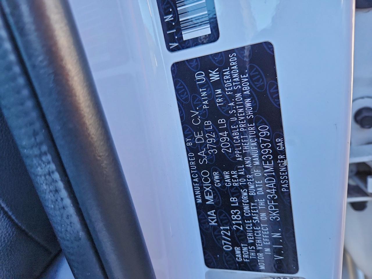 2021 KIA FORTE GT LINE photo 12