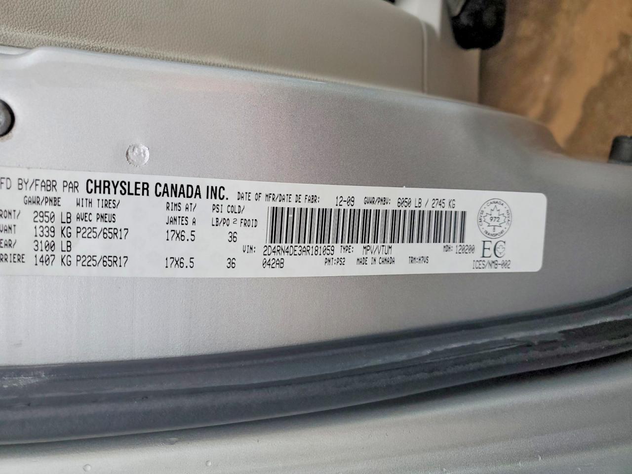 2010 DODGE GRAND CARAVAN SE photo 13