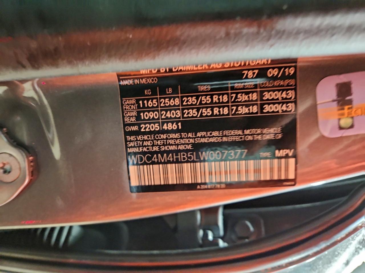 2020 MERCEDES-BENZ GLB 250 4MATIC photo 14