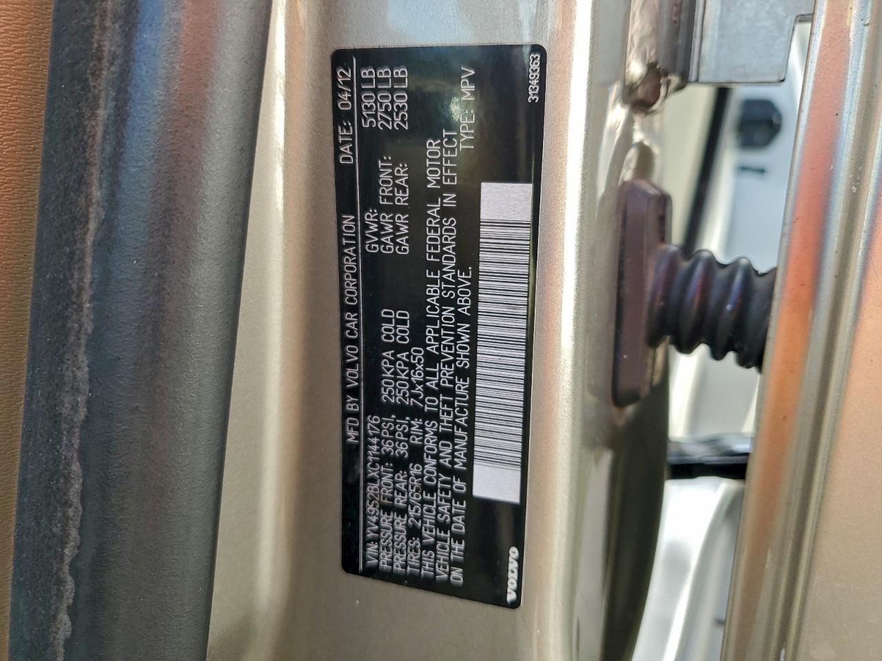 2012 VOLVO XC70 3.2 photo 13
