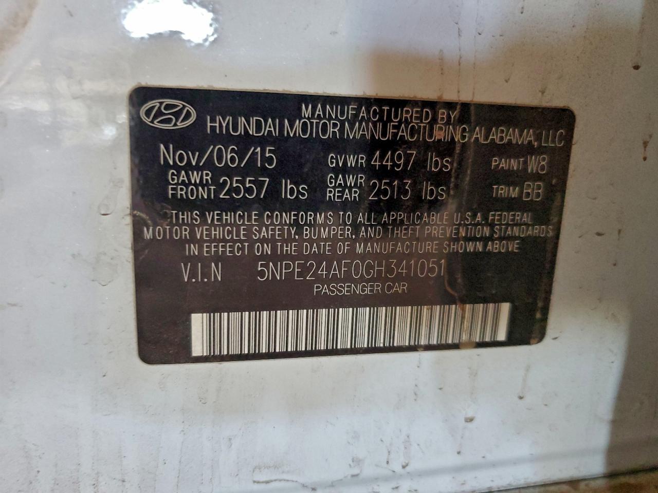 2016 HYUNDAI SONATA SE photo 12