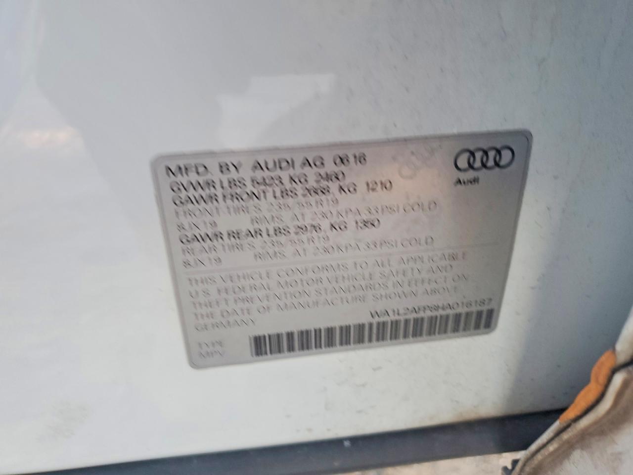 2017 AUDI Q5 PREMIUM PLUS photo 12