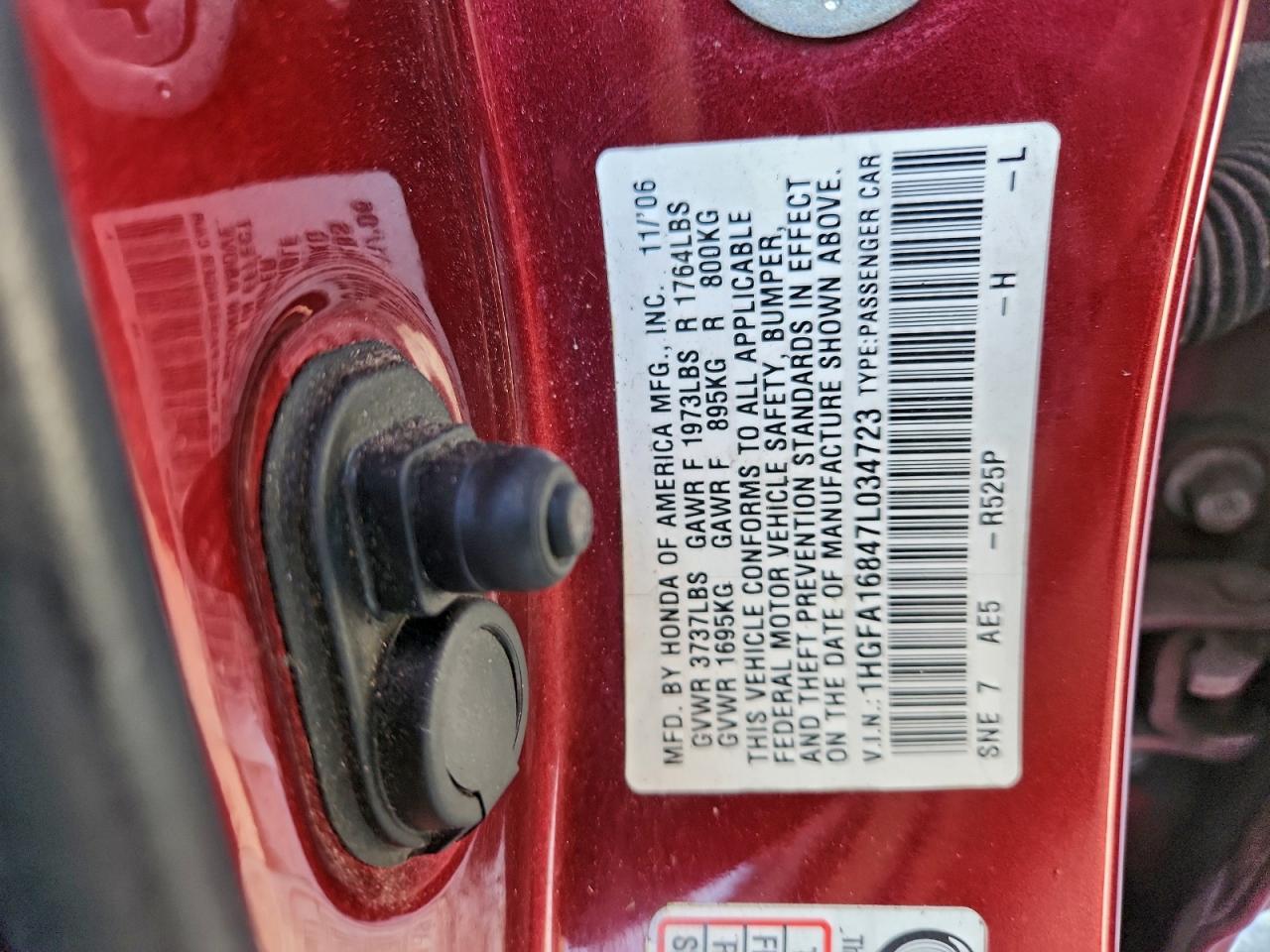 2007 HONDA CIVIC EX photo 12
