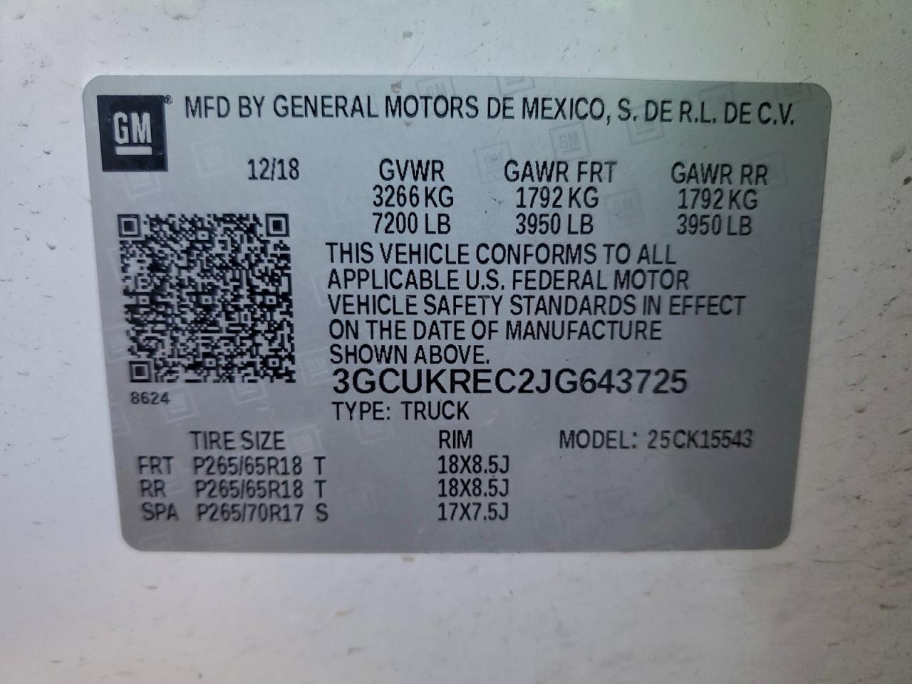 2018 CHEVROLET SILVERADO K1500 LT photo 13