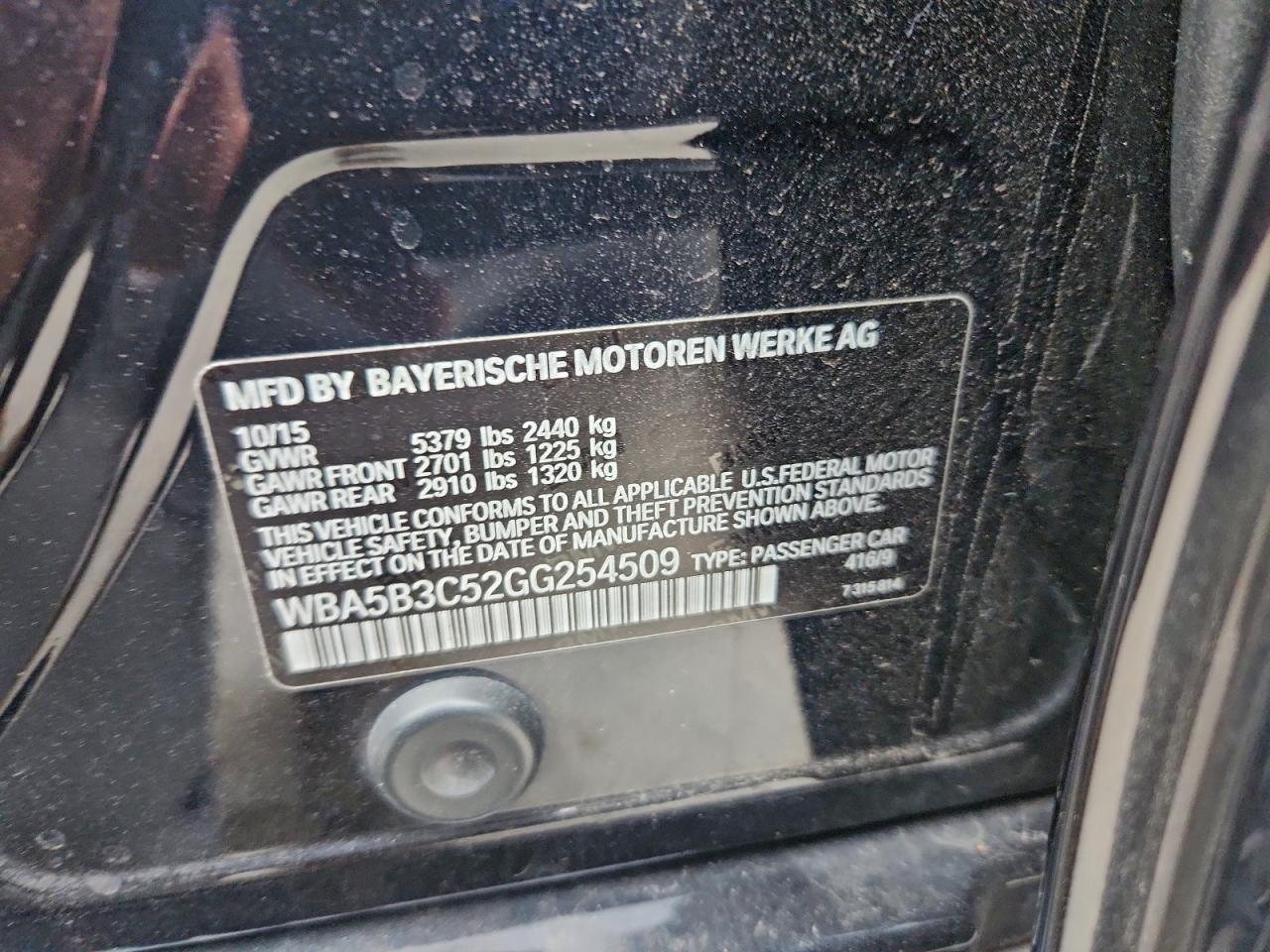 2016 BMW 535 XI photo 12