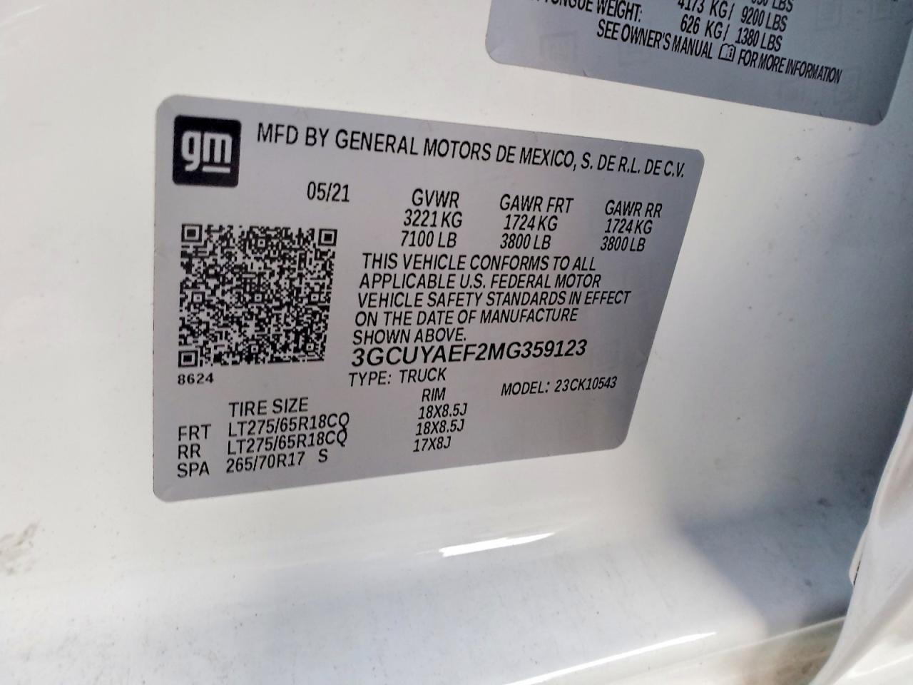 2021 CHEVROLET SILVERADO K1500 photo 12