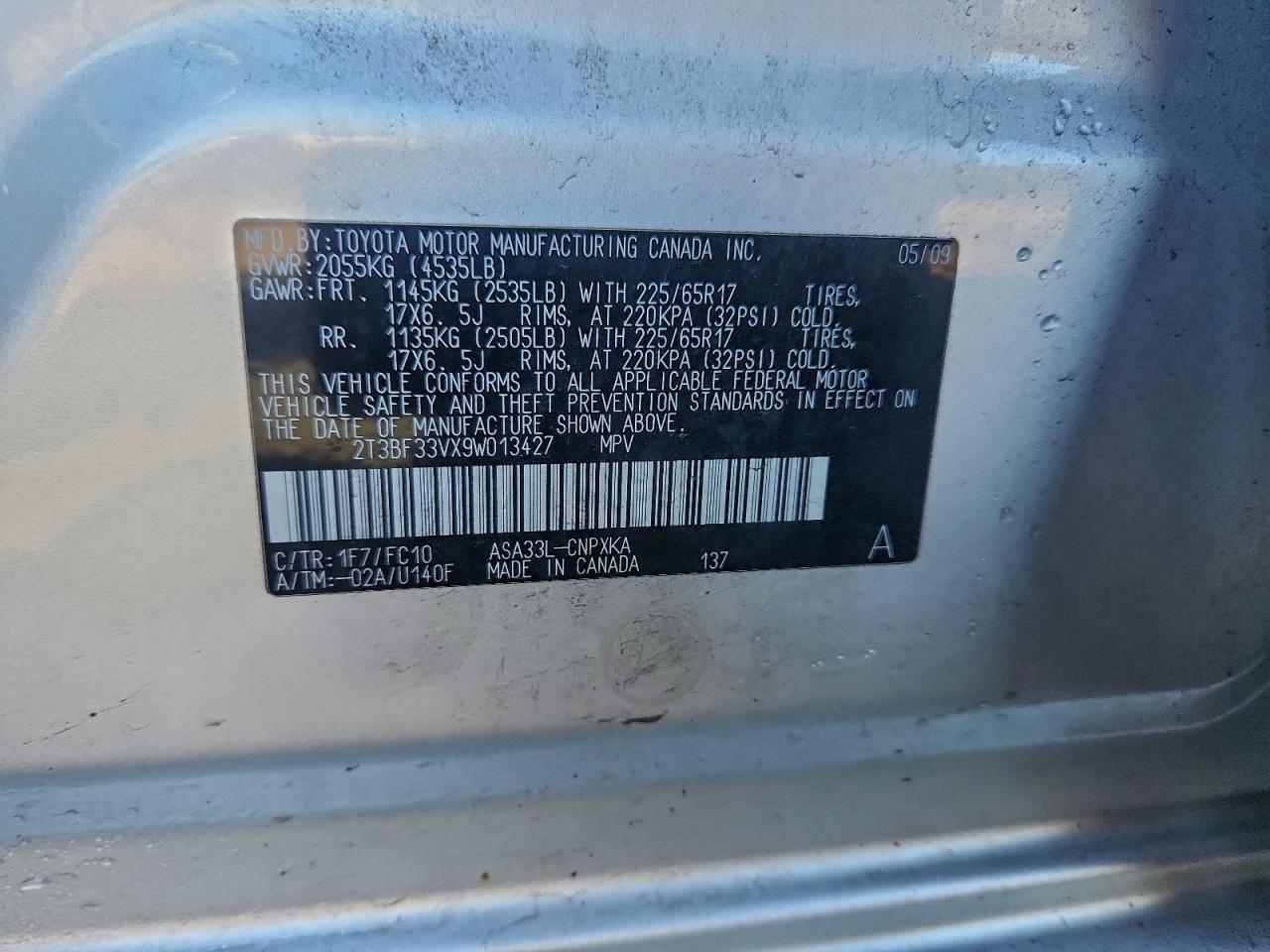 2009 TOYOTA RAV4 photo 13