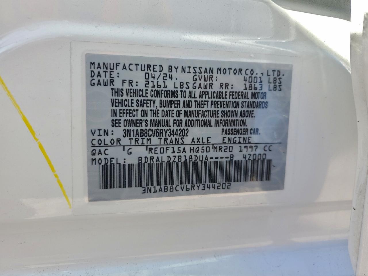 2024 NISSAN SENTRA SV photo 13