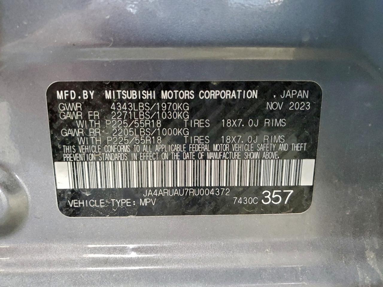 2024 MITSUBISHI OUTLANDER SPORT S/SE photo 13
