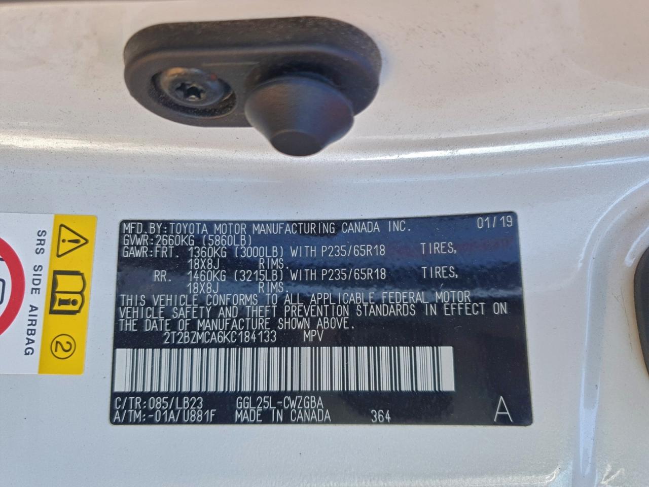 2019 LEXUS RX 350 BASE photo 12